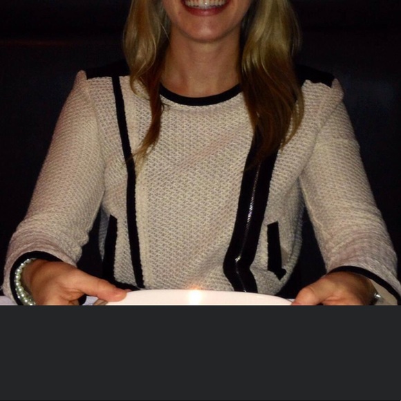 RACHEL Rachel Roy Zip Front Lightweight Sweater / Blazer with Pockets. Size 4. - Picture 8 of 12